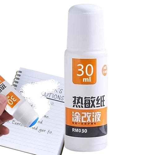Image of Thermal Paper Correction Fluid - 55ml/30ml Bottle Quick-Dry Data Protection Liquid | Express Courier Information Eraser Pen | Address Labels, Receipts, Notes, Portable Privacy Security, Anti-Leakage