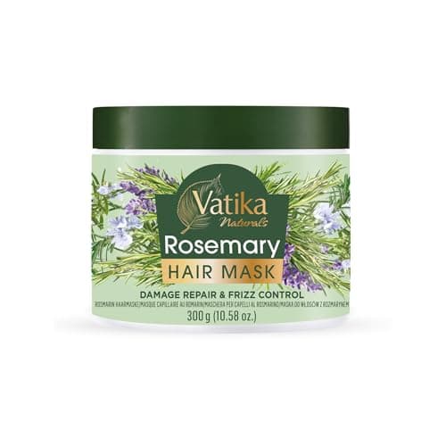Image of Vatika Natural Rosemary Hair Mask, 300 ml, Deep nourishment Hair Mask, Anti-dandruff hair mask, Promotes Hair Growth, Nourishes & Conditions Hair, Rosemary oil