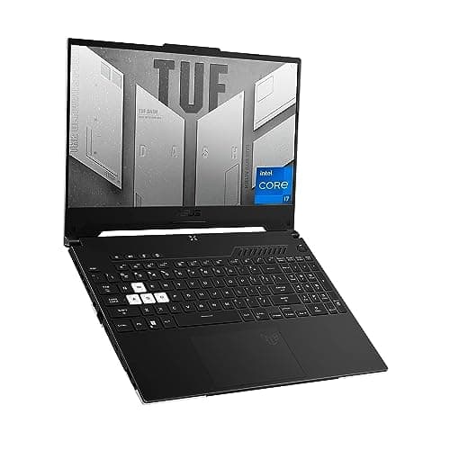 Image of ASUS TUF Dash 15 (2022) FX517ZM, 15.6” 144Hz FHD Display, Intel Core i7-12650H, Nvidia GeForce RTX 3060, 16GB DDR5 RAM, 512GB SSD, Windows 11 Home, Off Black