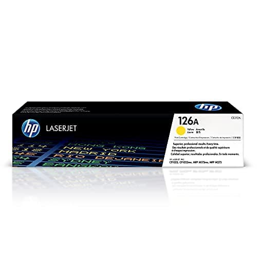 Image of HP CE312A 126A Original LaserJet Toner Cartridge, Yellow, Single Pack , Standard