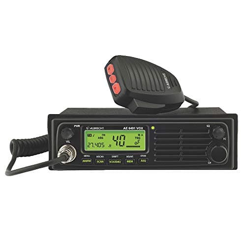 Image of Albrecht AE6491 VOX CB Radio with Hands-Free Kit 12648.01 12/24 Volt Version with CTCSS, 4 Watt AM/FM with DIN Mounting Frame