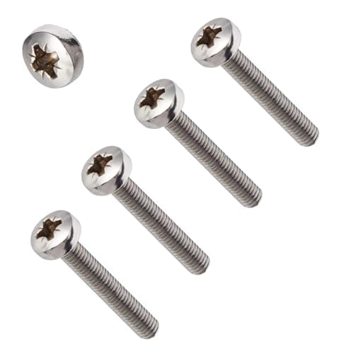 Image of TERF® M5 X 20mm Pozi Pan Head Machine Screws Stainless Steel A2 (304) Machine Screw M5 (5mm) X 20mm Pozi Drive Pan Head Machine Screw Bolts - Pack of 20