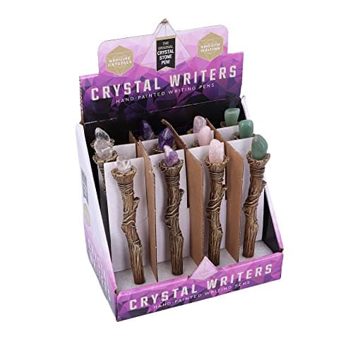Image of Nemesis Now Writers-Crystal Sceptre Pens Display of 12, Multi Coloured, One Size