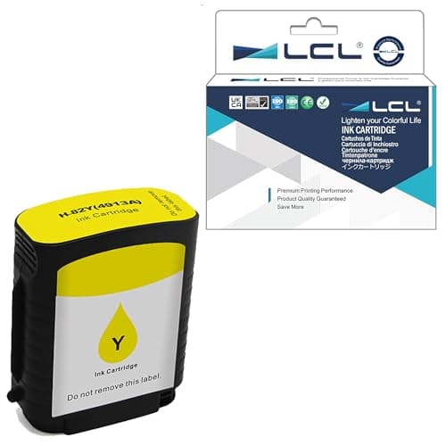 Image of LCL Compatible Ink Cartridge 82 C4913A (1 Yellow) Replacement for HP DesignJet printers: 510 Designjet 500 500ps 500Plus 800 800ps 815 815mfp 820 820mfp