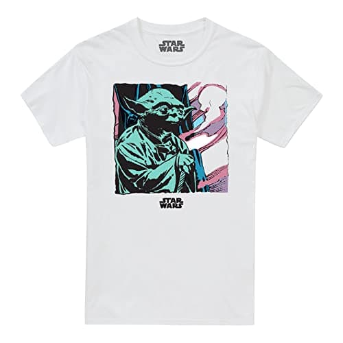 Image of Cotton Soul Star Wars Yoda Jedi Legend Unisex T Shirt, White, XX-Large