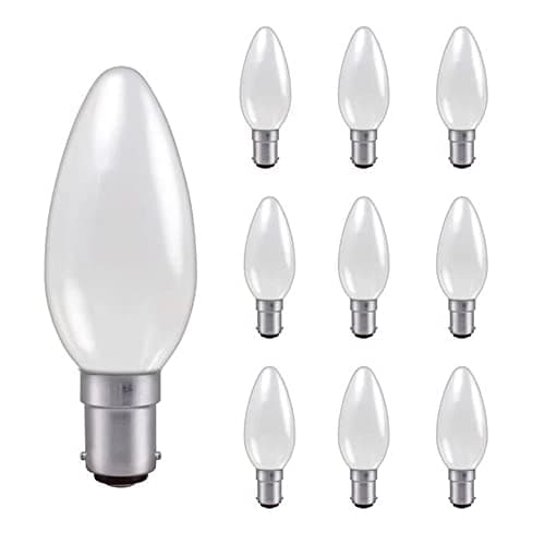 Image of Candle 240V 25W BA15D Opal 10 Pack