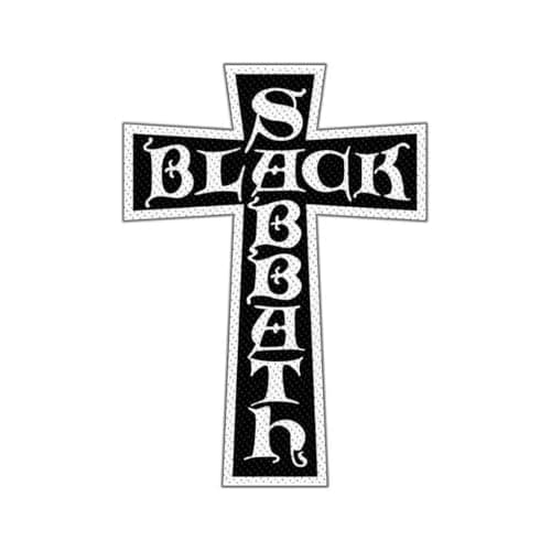 Image of Black Sabbath Patch # 32 Classic Cross Logo 10 x 7 cm Patch Badge