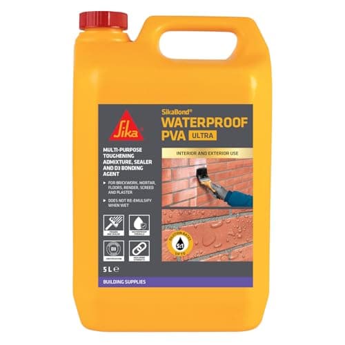 Image of Sika SikaBond Exterior Grade Waterproof PVA – Suitable For Internal And External Use – Multipurpose – Easy To Use – 5 Litre