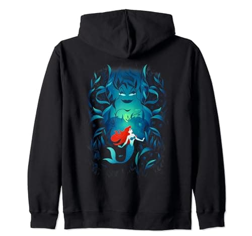 Image of Disney The Little Mermaid Ursula Ariel Zip Hoodie