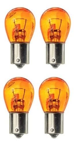 Image of Netagon Automotive 4 x 581 PY21W Car Bulb – Indicator Bulbs 12V 21W BAU15S, Orange | PY21W Bulbs for Turn Signal Car Lights - 4 - Pack
