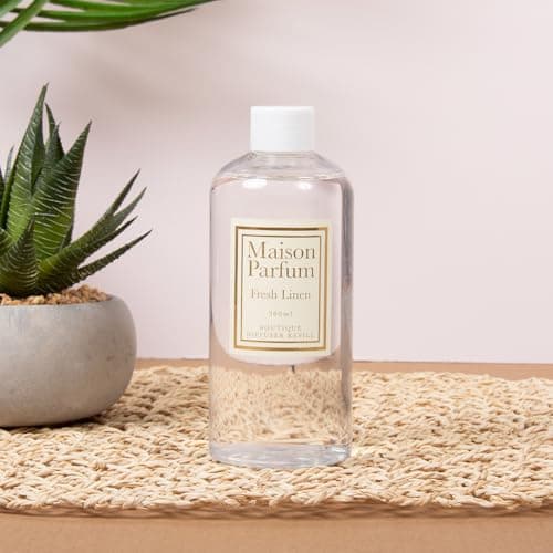 Image of L & P Home & Gifts Home Fragrance Accessories Diffuser Refill 300Ml Fresh Linen For Reed Diffusers | Home Air Freshener Refill Liquid For Diffusers | Oil Refill For Long Lasting Freshness