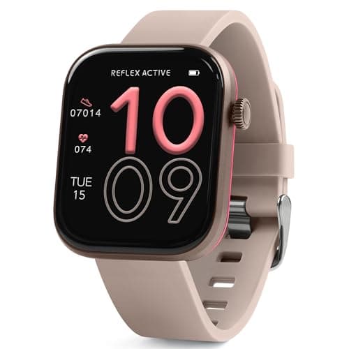 Image of Reflex Active Series 40 AMOLED Smart Aluminium Mink Strap Calling Watch