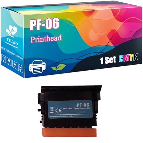Image of PF-06 Printhead Compatible for Canon imagePROGRAF TM-240 TM-340 TX-2000 TX-2100 TX-3100 TX-4000 TX-4100 TZ-30000MFPZ36 Printers, with Chip, High Yield 50000 Pages, Clear Printing (1 Set)