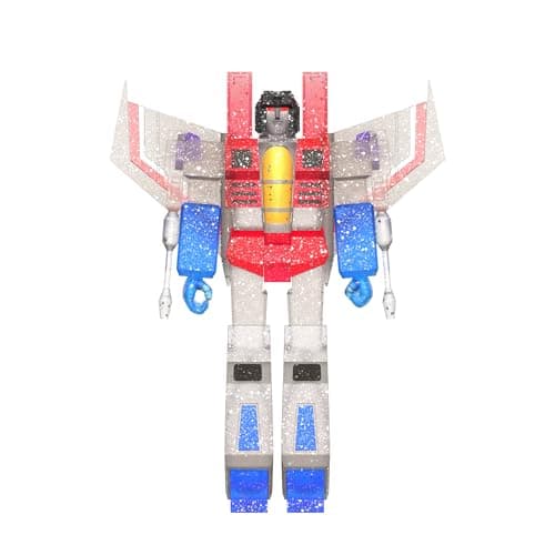 Image of SUPER7 Transformers Reaction Figures Wave 08 - Ghost of Starscream (Translucent Glitter) Action Figure