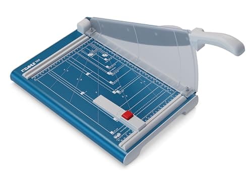 Image of Dahle 560 Guillotine Paper Cutter (Cutting Performance up to 25 Sheets / DIN A4) Blue, 340 mm