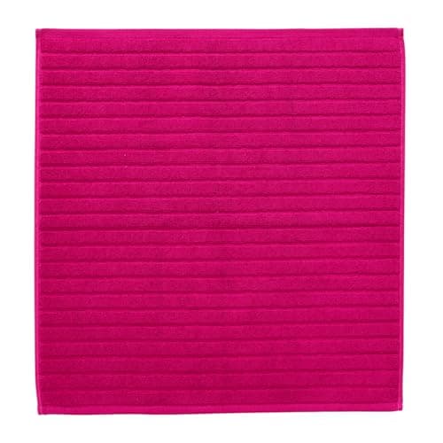 Image of Christy Prism Bath Shower Mat | Turkish Cotton | 850GSM | Super Absorbent and Soft | 60cm x 60cm| Very Berry