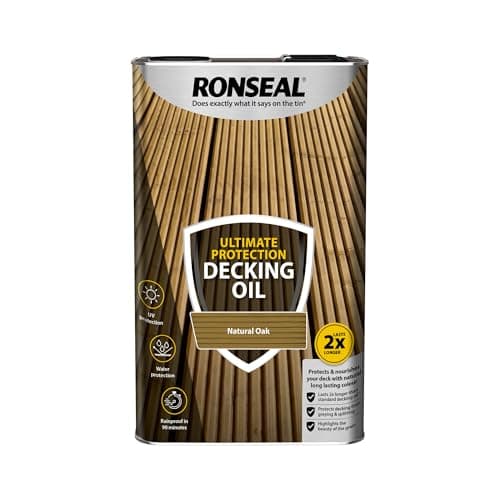 Image of RONSEAL Ultimate Protection Decking Oil Natural Oak 5L