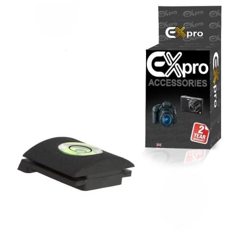Image of Ex-Pro BS-1 Hot Shoe Cover with Easy view bubble level Compatible with/Replacement for Nikon Cameras [See description for models]