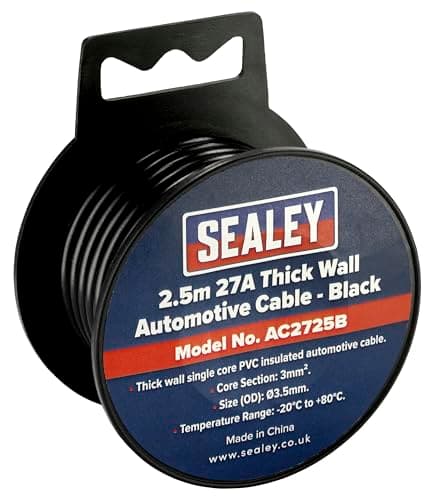 Image of Automotive Cable Thick Wall 27A 2.5m Black