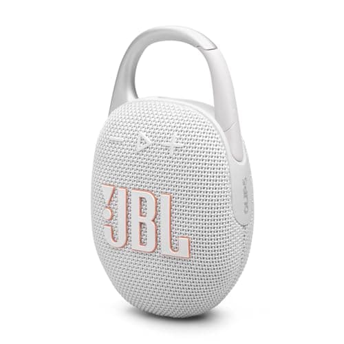 Image of JBL Clip 5 Ultra-Portable Bluetooth Speaker with Integrated Carabiner, Big JBL Pro Sound, PlaytimeBoost, Waterproof Design and 12-Hour Playtime, Grey