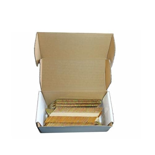 Image of Mixed Pack 500 x 65mm Galv Ring + 500 x 90mm Galv Smooth Framing Nails,Clipped D-Head, for DEWALT 18v Cordless DCN692
