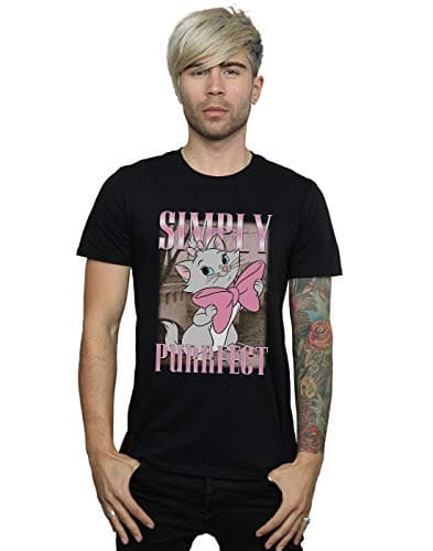Image of Disney Men's Aristocats Marie Simply Purrfect Homage T-Shirt Black XXXXX-Large