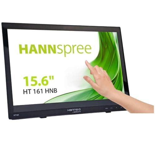 Image of HANNspree HT161HNB 15.6-Inch Multi-Touch Screen HDMI Hard Glass Monitor - Black