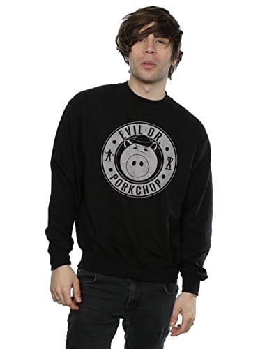 Image of Disney Men's Toy Story Evil Dr Pork Chop Sweatshirt Large Black