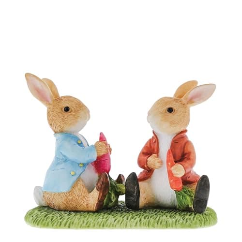 Image of Enesco Beatrix Potter Peter Rabbit and Benjamin Bunny Figurine