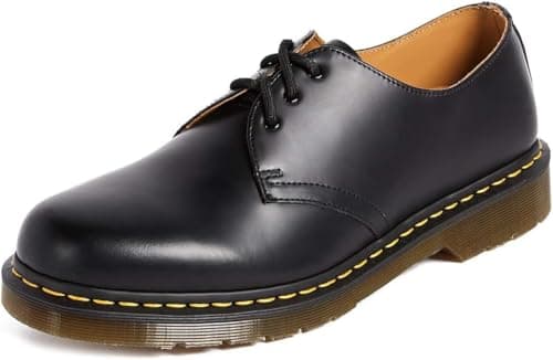Image of Dr. Martens Girl's 1461 Oxford, Black Black Smooth, 3 UK