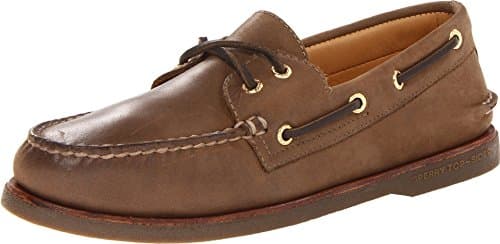 Image of Sperry Top-Sider Gold A/O 2 Eye Boat Shoe Dark Tan
