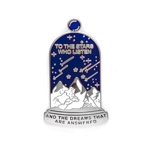 Image of To The Stars Who Listen Badge Pin - Theme Series - Enamel Lapel Pin - Plated Badge for Clothing, Bags, and Lanyards, Zinc, metal alloys
