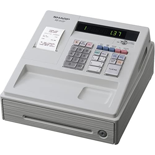 Image of Sharp XEA 137W Small Cheap Cash Register Till *cafes/Barbers/Salons/startups