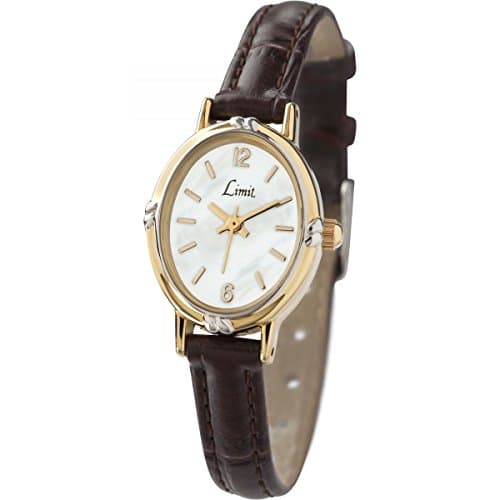 Image of Limit Women's Quartz Watch with White Dial Analogue Display and Black PU Strap 6980.35
