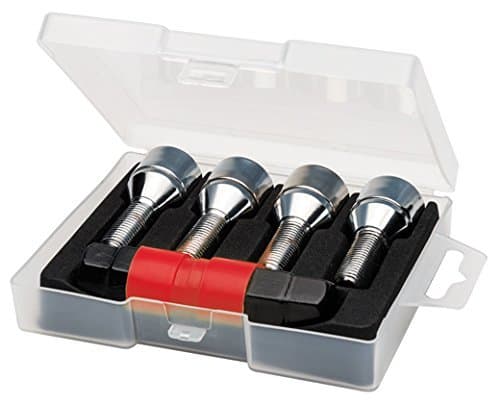 Image of Butzi Chrome Anti Theft Locking Wheel Bolt Nuts & 2 Keys to fit Peugeot Partner (12x1.25 L28)