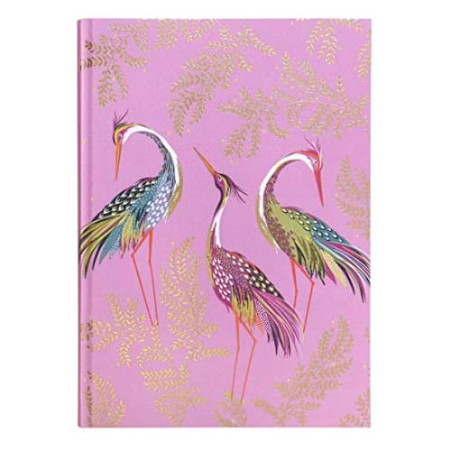 Image of Portico Designs Ltd Sara Miller Haveli Garden A5 Fabric Journal with Gold Gilt Page Edges and Gold Foil Detail