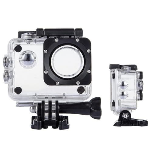 Image of Professional Action Camera Waterproof Case Protective Housing Compatible with AKASO EK7000/Apexcam M80AIR/WOLFANG GA100/SJCAM SJ4000/Dragon Touch Waterproof Action Cam