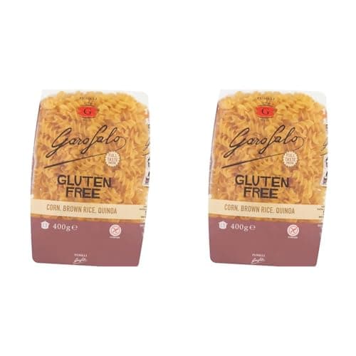 Image of Garofalo Gluten Free Fusilli Italian Dried Pasta, 400g - Suitable for Coeliac and Vegan diets (Pack of 2)