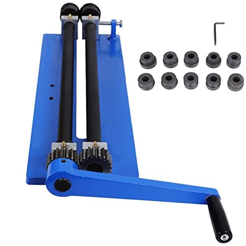 Image of Manual Rotary Swager Swaging Machine, 18 inch Sheet Metal Beads Roller, Heavy Duty Bead Roller Former for DIY Workshop, Garage
