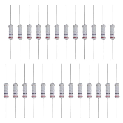 Image of sourcing map 25 Pcs 0.27 Ohm Resistor, 3 Watts 5% Tolerance Metal Oxide Film Resistor Axial Lead, Flame Proof for DIY Electronic Projects Circuits Experiments