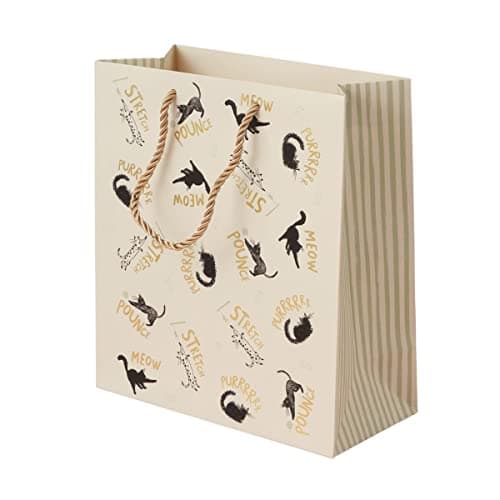 Image of Cardology - Charity Cat Gift Bag, Medium Size, Cat Lover Gift Bag For Birthdays or Celebrations | Officially Licensed Battersea Dogs & Cats Home Charity