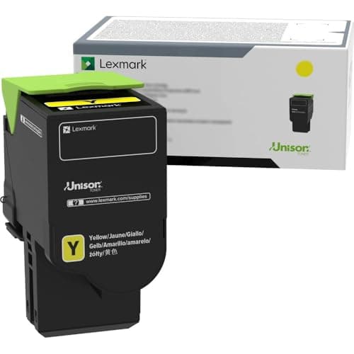 Image of Lexmark 78C00YG toner cartridge Yellow - Laser Toner (1400 pages, Yellow)