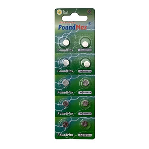 Image of 10x AG2 (LR59, LR726, 196) 1,5V - PoundMax Alkaline Button Cell Batteries | 1x 10-Pack