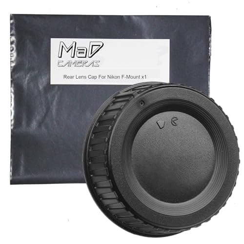 Image of MaD F Mount Body Cap Cover & Rear Lens Cap for Nikon D3500 D3400 D3300 D3200 D5000 D5100 D5200 D5300 D5500 D5600 D7000 D7100 D7200 D7500 D850 D800 D810 D780 D750 D610 D500 D600 D5 D4 D3 and More