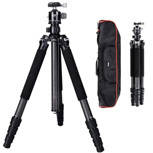 Image of Rollei Rock Solid Beta Mark III Including Rollei Tripod Head T5S MK III Very Robust Professional Tripod with 360° Ball Head and 22 kg Load Capacity Black