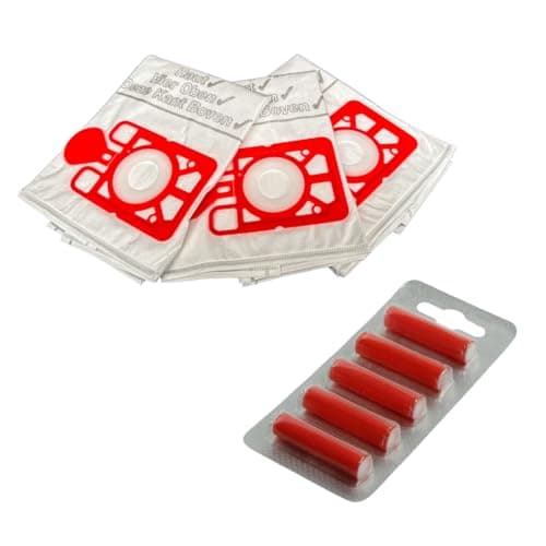 Image of Genuine Numatic Hepa-Flo Hoover Bags Henry Hetty NRV Vacuum Cleaner Dust Bags (Pack of 3 + 5 Freshener Sticks)