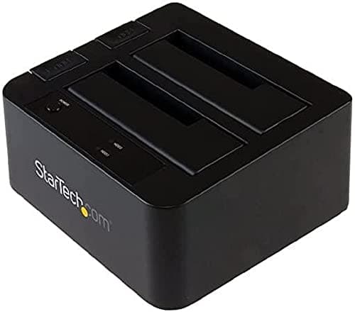 Image of StarTech.com Dual-Bay USB 3.1 to SATA Hard Drive Docking Station, USB 3.1 (10 Gbps), External 2.5/3.5" SATA I/II/III, SSD/HDD Docking Station, Hot-Swap Hard Drive Bay, Top-Loading (SDOCK2U313)