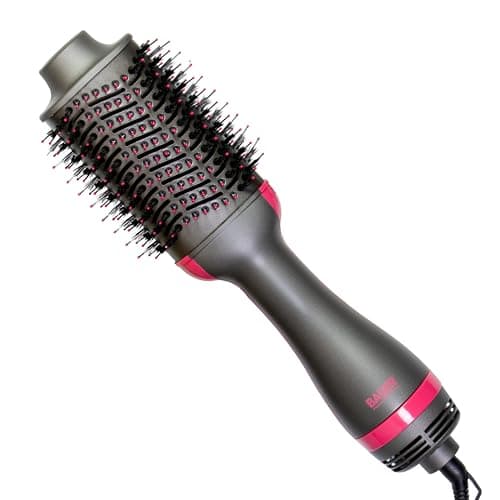Image of Bauer 3-in-1 Hot Air Blow Dry Brush/Hair Dryer & Styler for Medium & Long Hair/Ionic Frizz Control & Detangler / 1200W Salon-Style Finish 38899