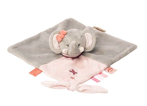 Image of Nattou Cuddly Toy/Cloth, Adele The Elephant, Companion from Birth, 27 x 27 cm, Grey/Pink, 424165