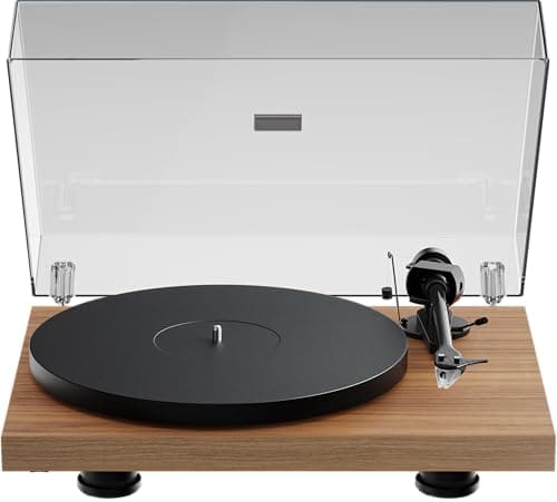 Image of Pro-Ject Debut EVO 2, Next Generation Audiophile Turntable with Carbon Fiber tonearm, Electronic Speed Selection and pre-Mounted Pick it MM EVO Cartridge, Made in Europe (Walnut)